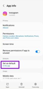 Select Set as default.