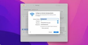 How to share WiFi from Mac to iPhone 
