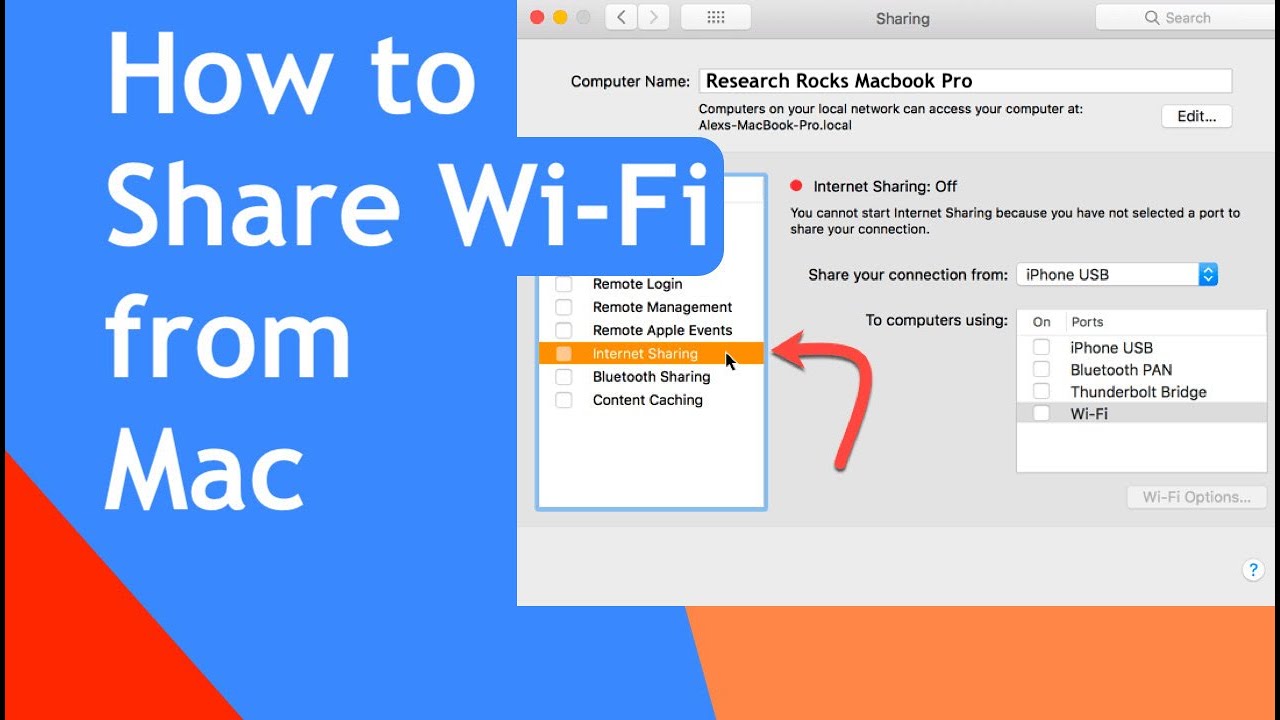 How To Share Mac Internet Connection
