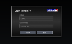 Enter the Email ID and password of your MLB account and click Sign In
