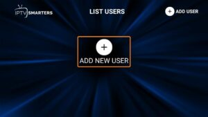 click the option Add New User