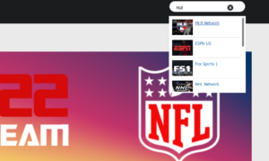 type MLB Network in the search bar